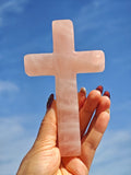 粉晶十字架 Rose Quartz Cross Pendant