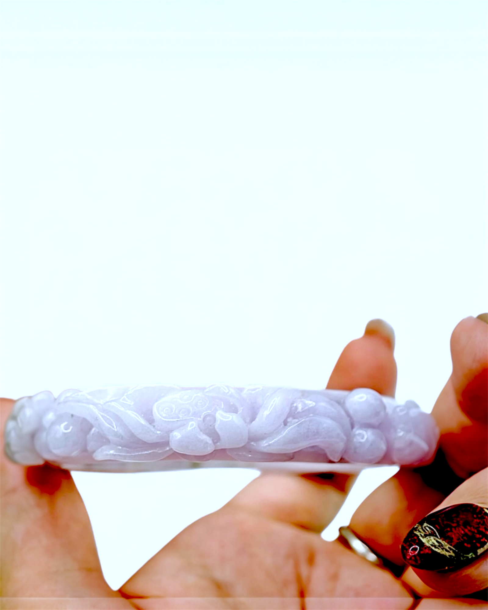 Jadeite Spring Color Black Chicken Bangle | Natural Grade A from Myanmar, Cold and Luxurious