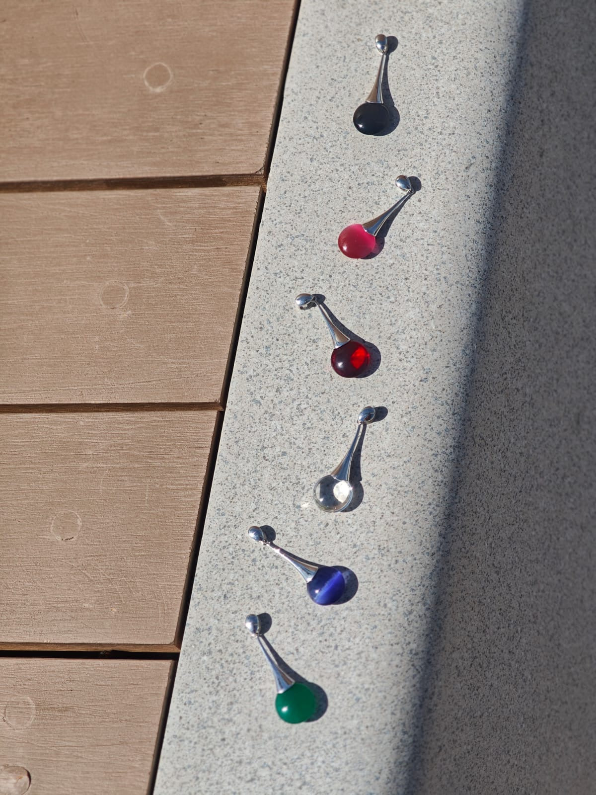 Adamigold | 色彩繽紛琉璃 S925 吊咀｜Colorful Glass S925 Pendant